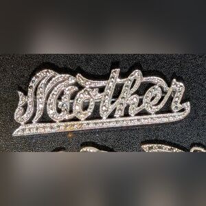 Silver Rhinestone Brooch